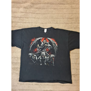 Vintage Reaper and Hell Hounds T-shirt Size 2XL Black